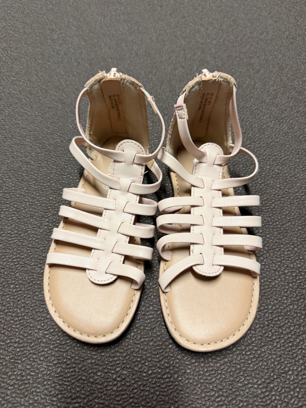 Light Blush Strappy Gladiator Sandals